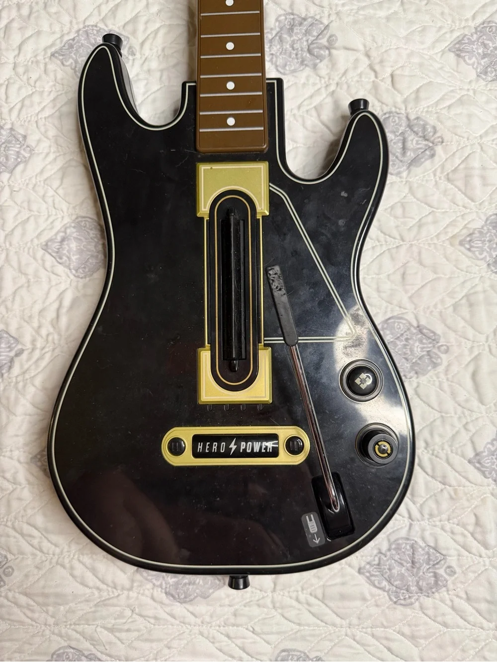 Black Guitar Controller for Video Games